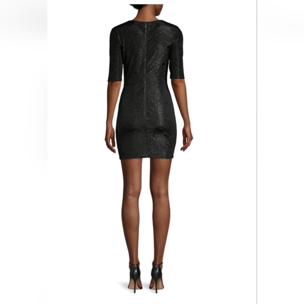 Alice + Olivia Judy Ruched Metallic Dress Size 10 NWT - Picture 10 of 14